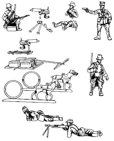 Hat 8291 WWI Belgian Heavy Weapons 1/72