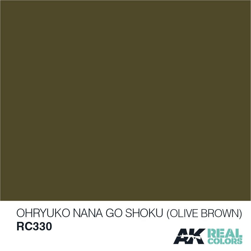 AK Interactive RC330 OHRYUKO NANA GO SHOKU (OLIVE BROWN) 10ML – obrázek 2