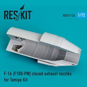 RESKIT RSU72-0126 Tuyères d&amp;#39;échappement fermées pour F-16 (F100-PW) Tamiya 1/72