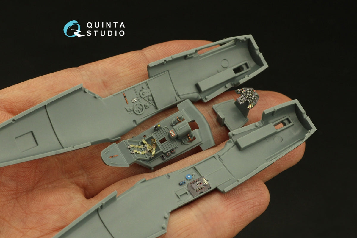 Quinta Studio QD72102 BF 109F-2/4 3D-Printed &amp;amp; colored Interior on decal paper (Eduard) 1/72 – Bild 3