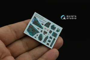Quinta Studio QD+72184 Mi-24V 3D-Printed &amp;amp; colored Interior on decal paper (Hobby Boss/ARK Models) (with 3D-printed resin parts) 1/72 – immagine 3