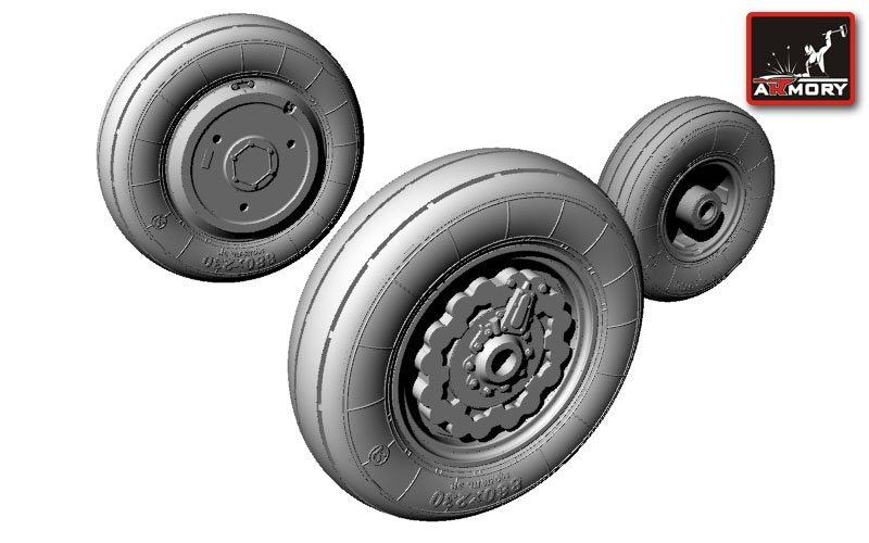 Armory Models AW72009 Sukhoj Su-7BKL wheels 1/72 – image 2