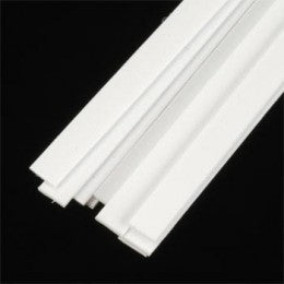 Plastruct 90727 ROD 0.5mm x 4.0mm - 250mm (Styrene White) / 10 pcs.