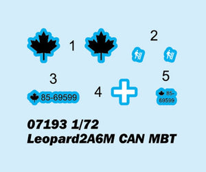 Trumpeter 07193 Leopard2A6M CAN MBT 1/72 – zdjęcie 3