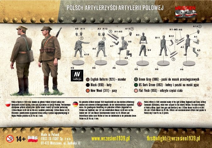 First to Fight PL055 Polish Field Artillerymen (1/72) – image 3
