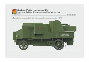 Copper State Models 35015 Garford-Putilov Armored Car, Latvian, Polish, Ukrainian, Soviet Service 1/35 – image 4