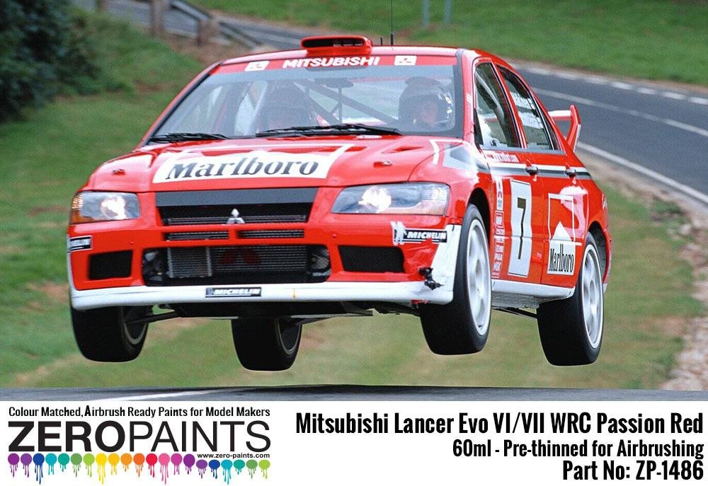 Zero Paints ZP-1486 Mitsubishi Lancer Evo VI WRC Passion Red Paint 60ml – image 2