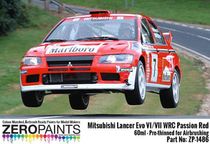 Zero Paints ZP-1486 Mitsubishi Lancer Evo VI WRC Passion Red Paint 60ml – image 2
