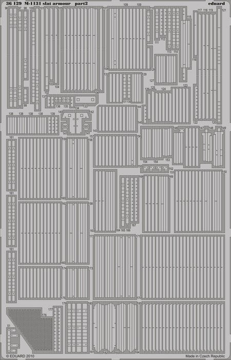 Eduard 36129 M-1131 slat armor 1/35 Trumpeter