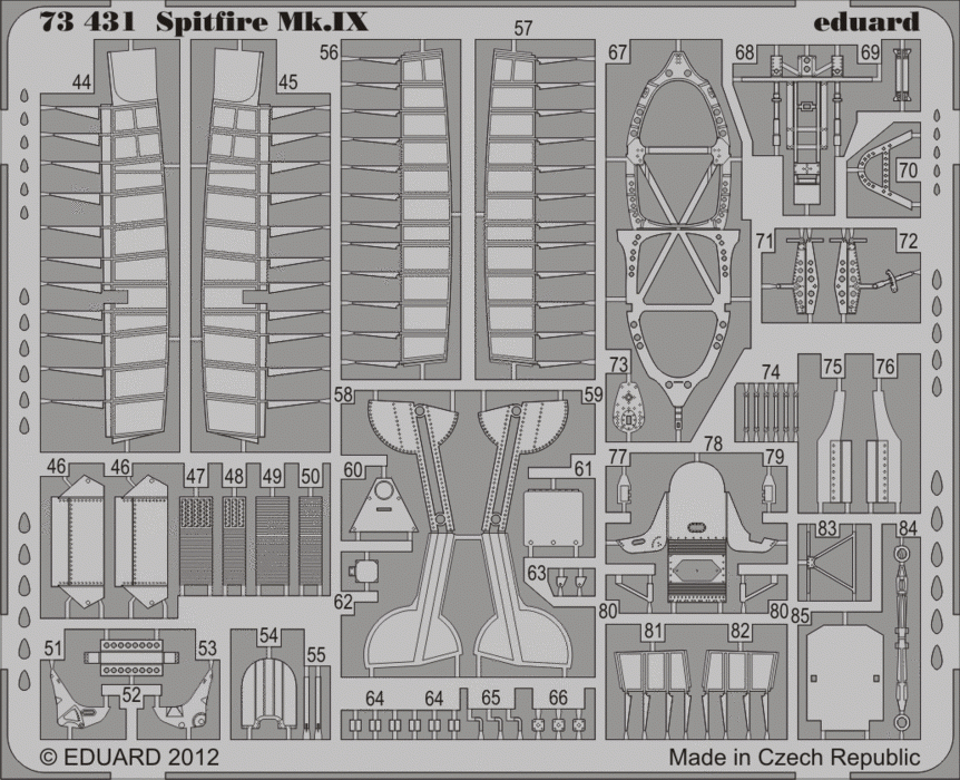 Eduard 73431 Spitfire Mk. IX 1/72 ITALERI – image 2