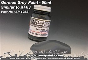Zero Paints ZP-1252 German Gray Paint (Similar to XF63) 60ml
