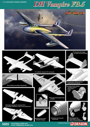 Cyber-Hobby 5085 DH Vampire FB.5 (1/72) – Bild 2