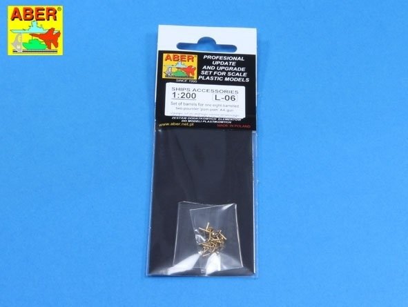 Aber 200L-06 Set of barrels for one eight-barrelled two-pounder &amp;#39;pom-pom&amp;#39; A/A gun 1/200 – image 5