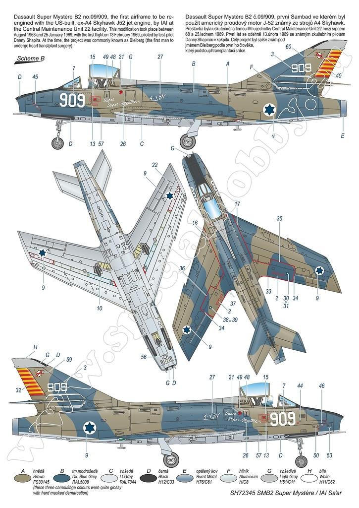 Special Hobby 72345 SMB-2 Super Mystère &amp;#39;Sa&amp;#39;ar – Israeli Storm in the Sky&amp;#39; 1/72 – obrázek 3