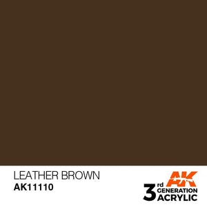 AK Interactive AK11110 LEATHER BROWN – STANDARD 17ml