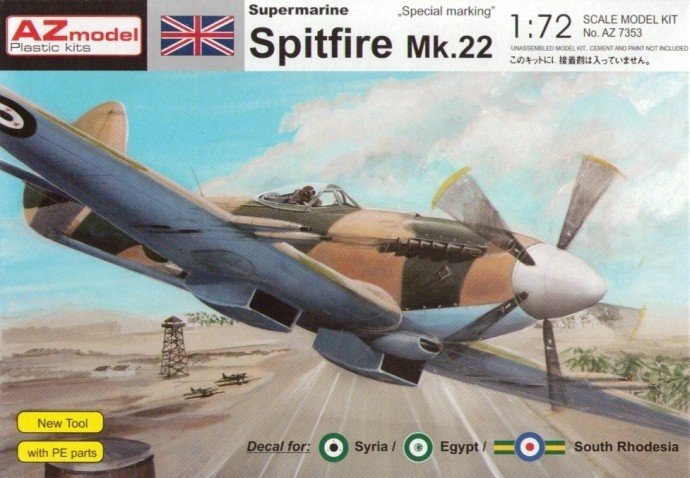 AZ Model AZ7353 Supermarine Spitfire Mk.22 Special 1/72