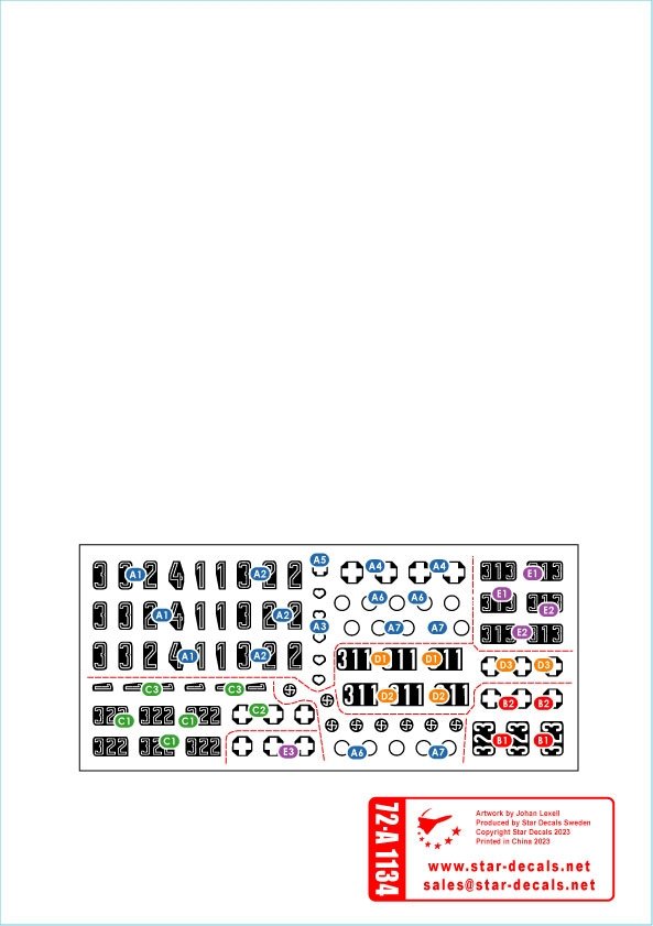 Star Decals 72-A1134 Wiking #6. 5. SS-Wiking in Caucasus 1942-43. Pz IV Ausf F, Pz IV Ausf F2 and Pz IV Ausf G. 1/72 – Bild 3