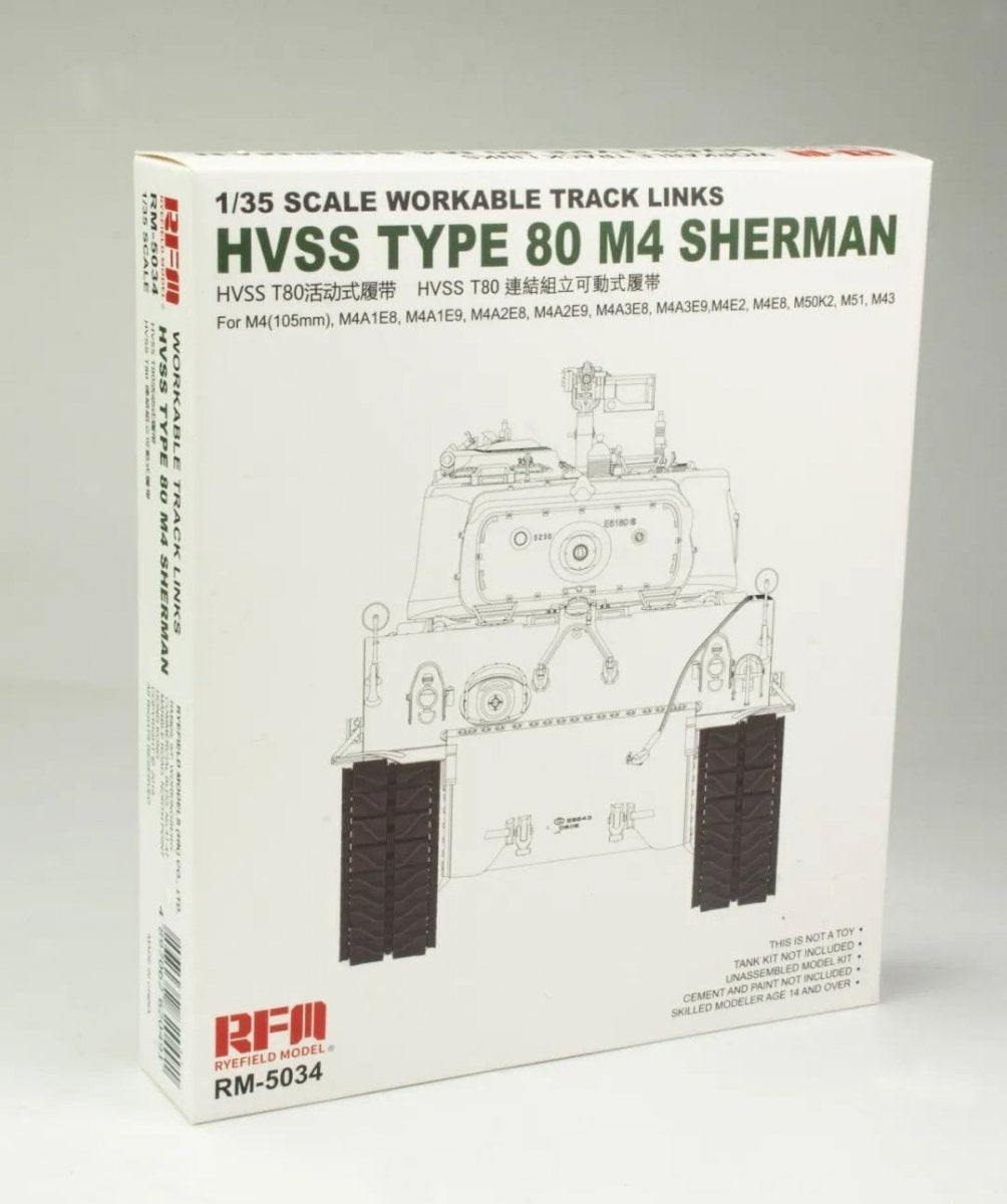 Rye Field Model 5034 HVSS T80 Track for M4 Sherman 1/35 – image 2