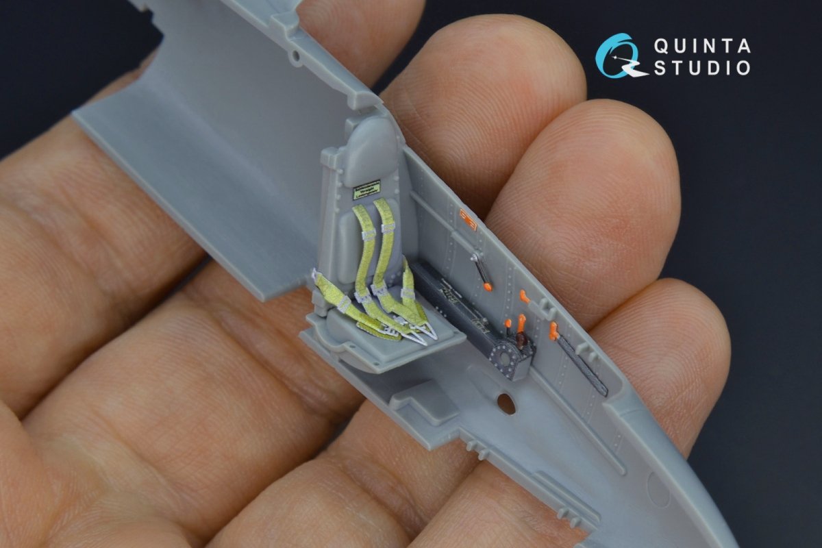 Quinta Studio QD48162 He 162 3D-Printed &amp;amp; colored Interior on decal paper (Dragon) 1/48 – obrázek 2
