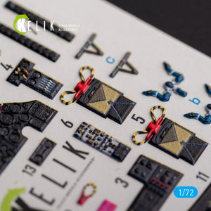 KELIK K72135 AVRO VULCAN B.2 Front cockpit - interior 3D decals for Airfix kit 1/72 – Bild 4