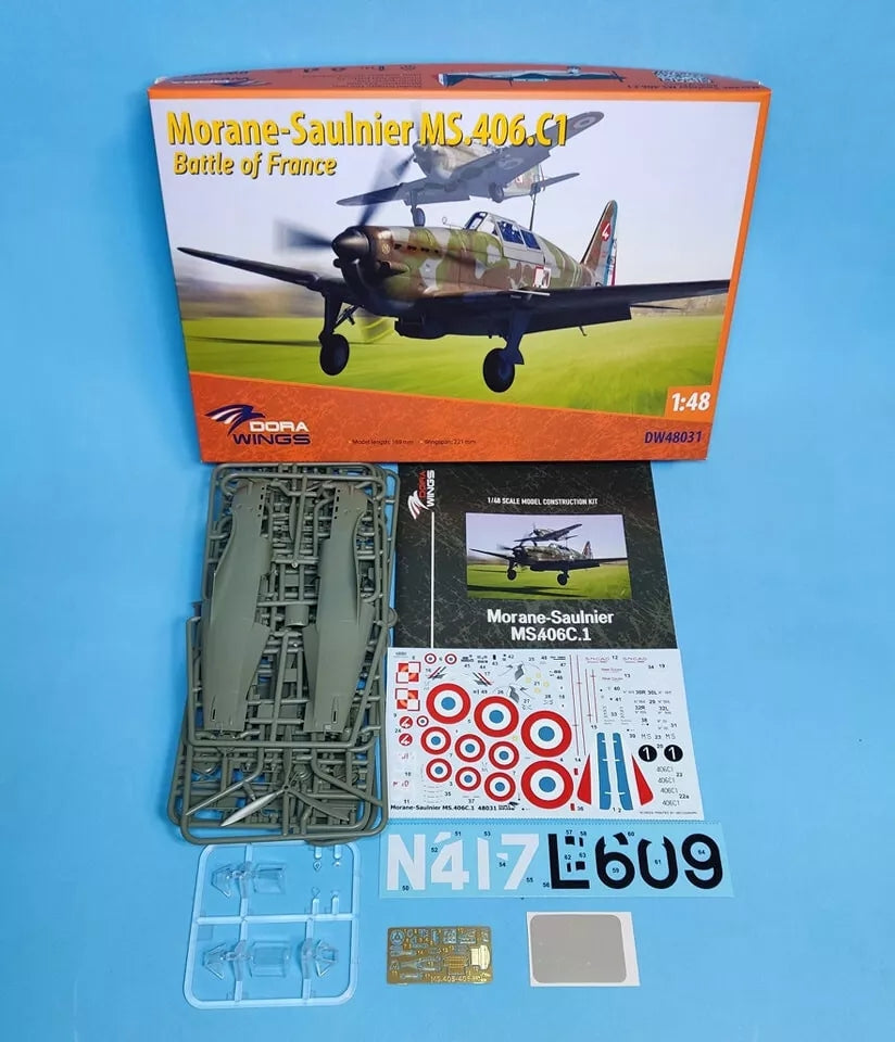 Dora Wings 48031 Morane-Saulnier MS.406C.1 - Battle Of France 1/48 – image 3