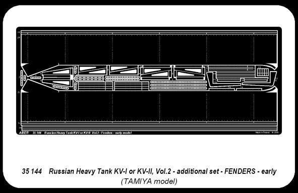 Aber 35144 Soviet heavy tank KV-I or KV-II part 2 early fenders (TAM) (1/35) – image 4
