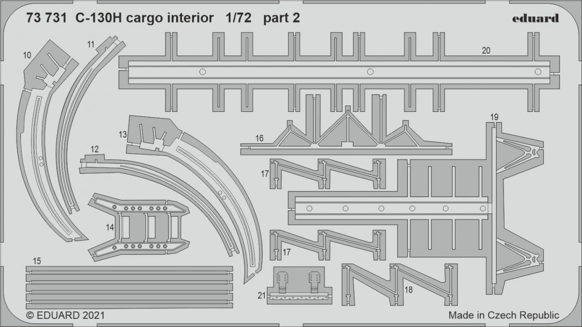 Eduard 73731 C-130H cargo interior for Zvezda 1/72 – Bild 2