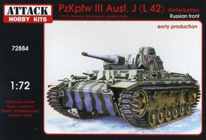 Attaque 72884 PzKpfw III Ausf. J(L 42) Winterketten. Front russe. Première production (1/72)