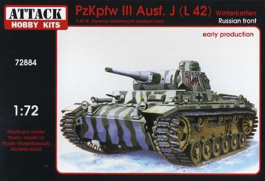 Attaque 72884 PzKpfw III Ausf. J(L 42) Winterketten. Front russe. Première production (1/72)
