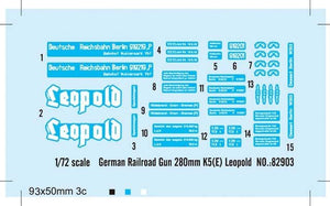 Hobby Boss 82903 German 280mm K5(E) Railway Gun Leopold 1/72 – Bild 2