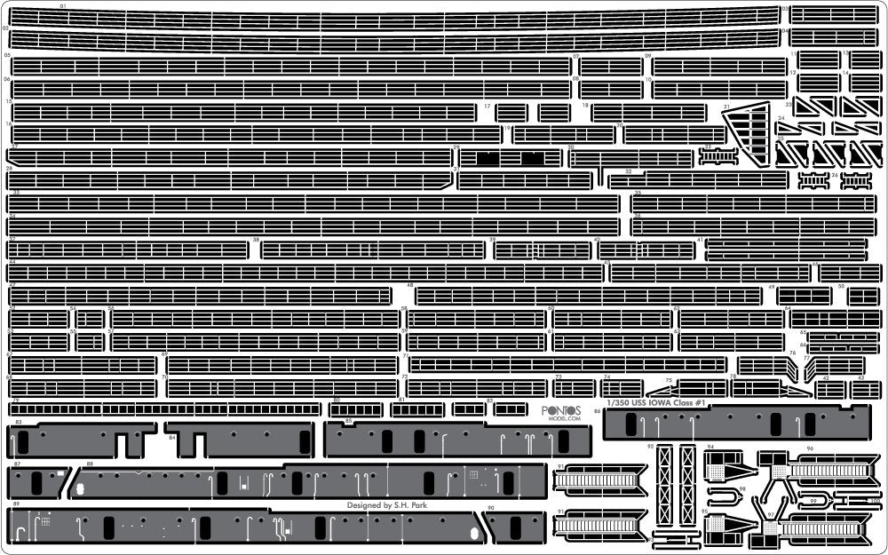 Pontos 35008F1 USS BB-62 New Jersey 1982 Kit de détails (1/350) – image 8