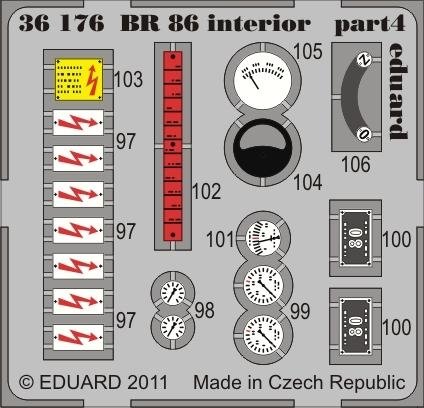 Eduard 36176 BR 86 interior 1/35 Trumpeter – image 4