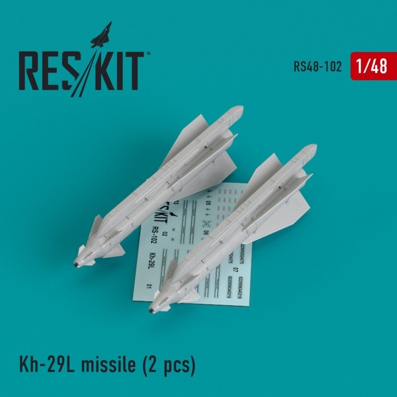 Missile RESKIT RS48-0102 Kh-29L (AS-14A &amp;#39;Kedge) (2 pcs) 1/48