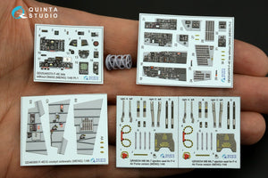 Quinta Studio QD+48370 F-4E late without DMAS 3D-Printed &amp;amp; colored Interior on decal paper (Meng) (with 3D-printed resin parts) 1/48 – image 3