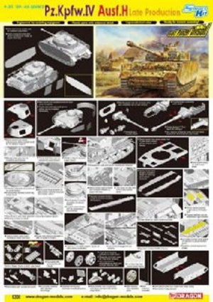 Dragon 6300 Pz.Kpfw.IV Ausf.H Late Production 1/35 – image 2