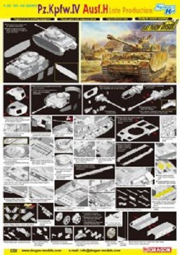 Dragon 6300 Pz.Kpfw.IV Ausf.H Late Production 1/35 – image 2