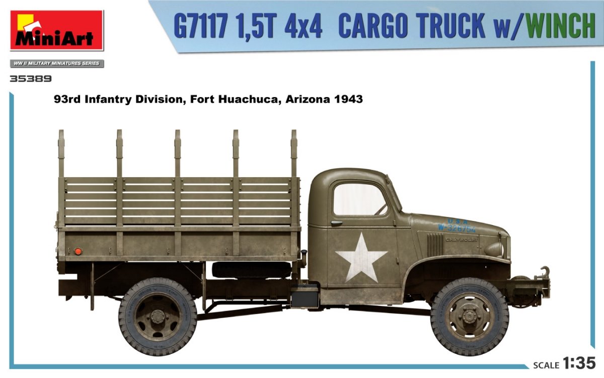 MiniArt 35389 G7117 1.5T 4×4 CARGO TRUCK w/WINCH 1/35 – image 2