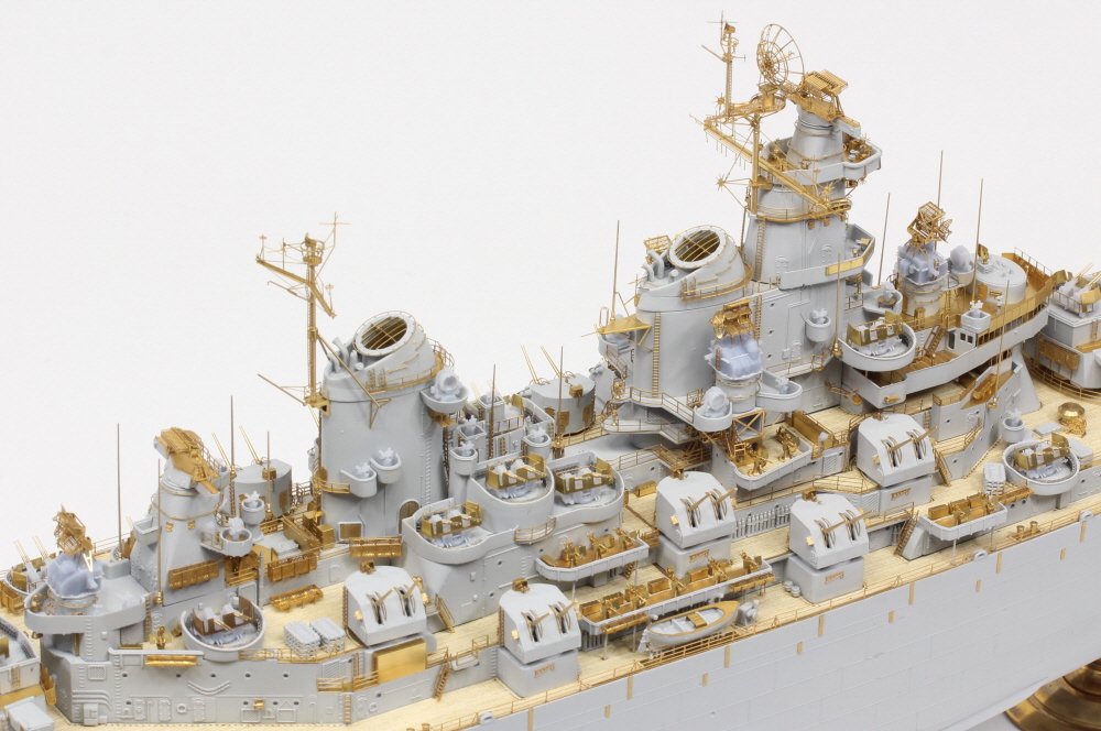 Pontos 37034FB USS BB-63 Missouri 1945 Advanced Detail Up Set for Hobbyboss Kit (Deck Blue 20B stained wooden deck) 1/350 – image 4