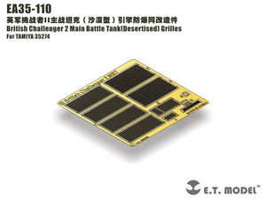 ET Model EA35-110 British Challenger 2 Main Battle Tank(Desertised) Grilles For TAMIYA Kit 1/35 – immagine 2