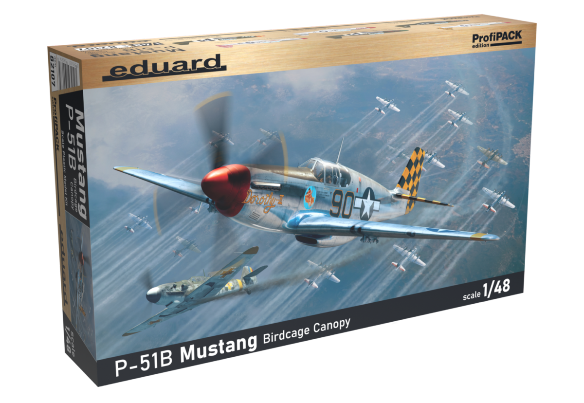 Verrière Birdcage Eduard 82107 pour P-51B Mustang, échelle 1/48