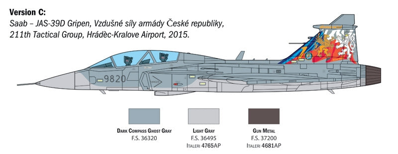 Italeri 2664 JAS-39D GRIPEN TWIN SEATER 1/48 – immagine 5