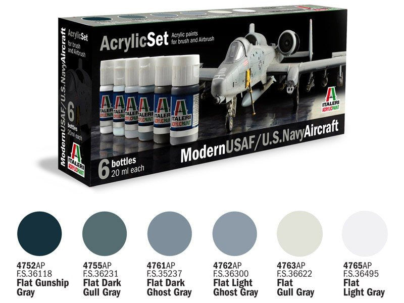 ITALERI 431AP - Modern USAF/US Navy Aircraft - Acrylic Set
