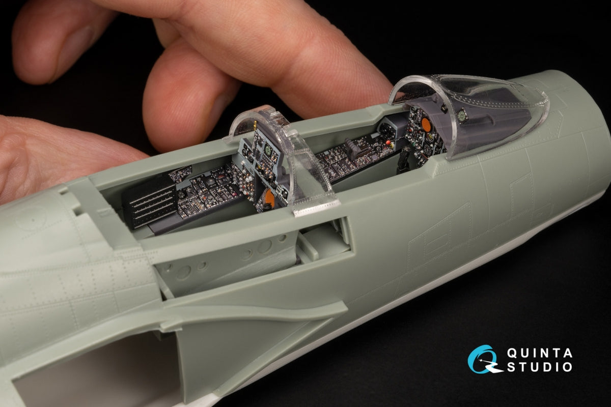 Quinta Studio QDS+48489 F-4J Phantom II 3D-Printed &amp;amp; colored Interior on decal paper (Academy) (Small version) (with 3D-printed resin parts) 1/48 – Bild 14