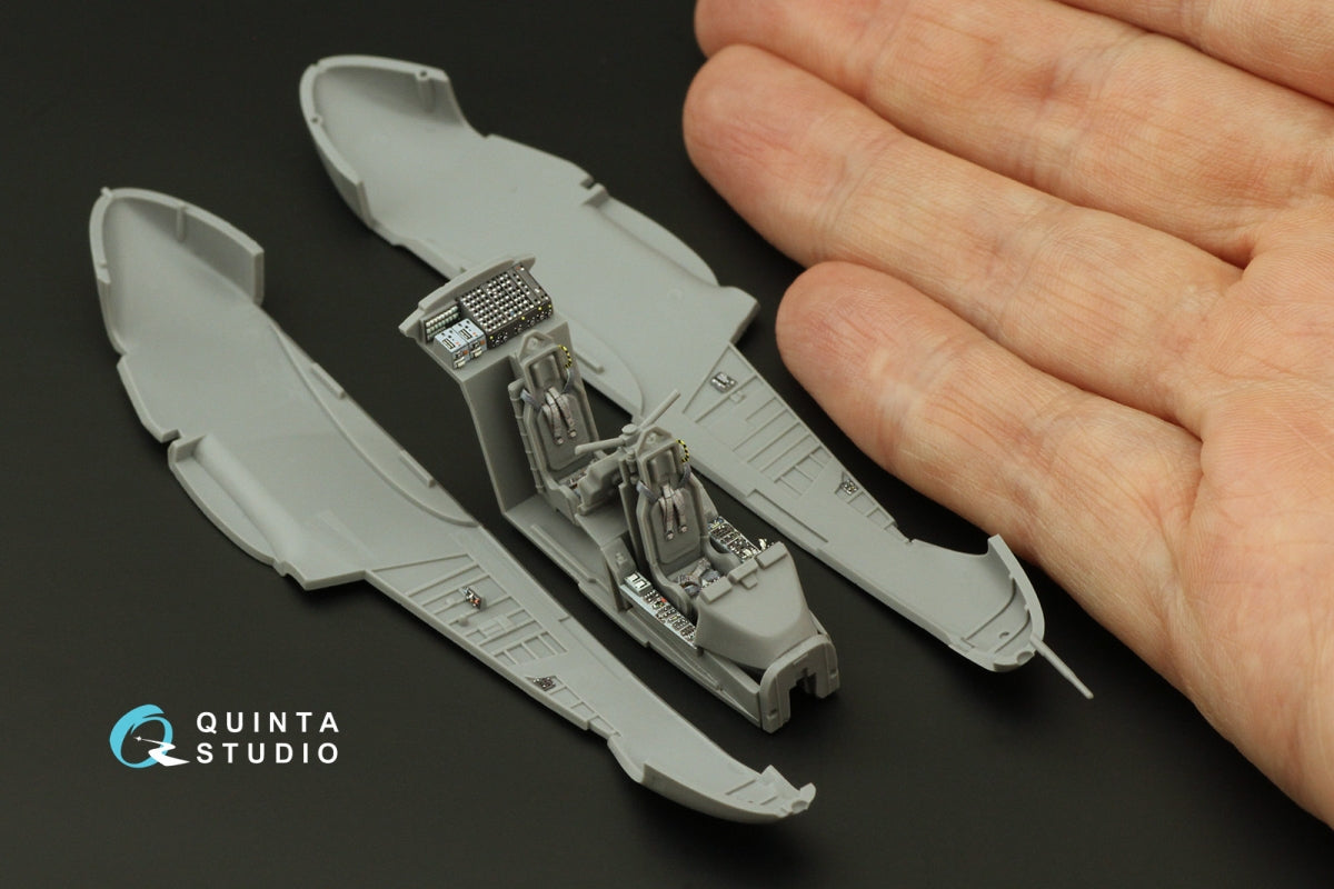 Quinta Studio QD72107 OV-10A Bronco 3D-Printed &amp;amp; colored Interior on decal paper (ICM) 1/72 – Bild 3