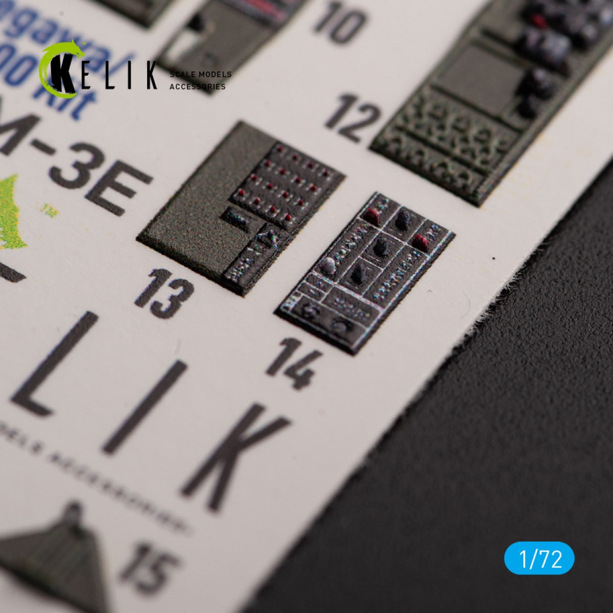 KELIK K72156 TBM-3E - interior 3D decals for Hobby 2000/Hasegawa kit 1/72 – Bild 5