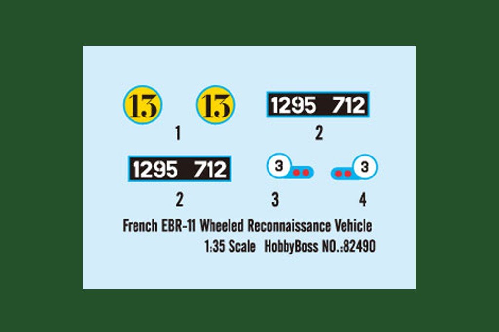 Hobby Boss 82490 French EBR-11 Wheeled Reconnaissance Vehicle 1/35 – image 4