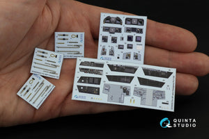 Quinta Studio QD48050 F/A-18F early 3D-Printed &amp;amp; colored Interior on decal paper (Hasegawa) 1/48 – obrázek 3