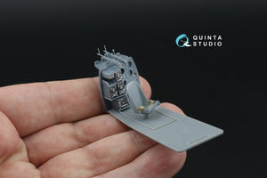 Quinta Studio QD+48617 Fairey Barracuda Gunner Station 3D-Printed &amp; coloured Interior on decal paper (Trumpeter) (with 3D-printed resin parts) 1/48