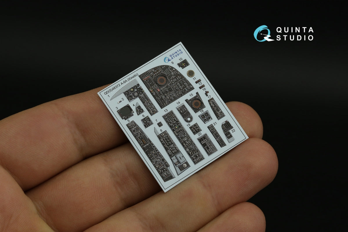 Quinta Studio QD48372 A-6A 3D-Printed &amp;amp; colored Interior on decal paper (Kinetic) 1/48 – image 4