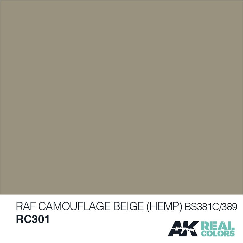 AK Interactive RC301 RAF CAMOUFLAGE BEIGE (HEMP) BS 381C/389 – 10ML – Bild 2